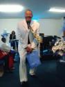 Deacon Gaskins with a bag o' money